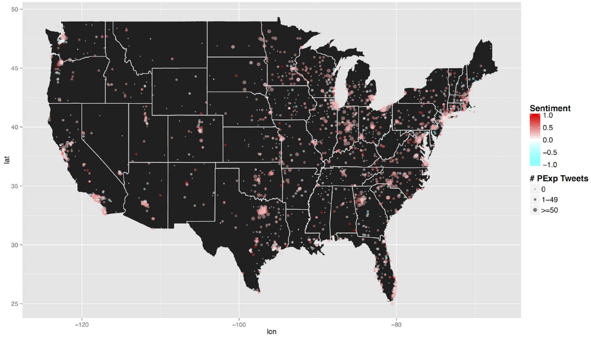 Patient experience sentiment across US hospitals